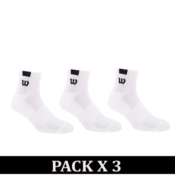 Soquete Alto de Tenis Wilson - PACK x 3