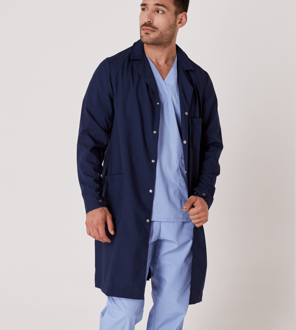 Guardapolvo Unisex con broche - Azul Marino