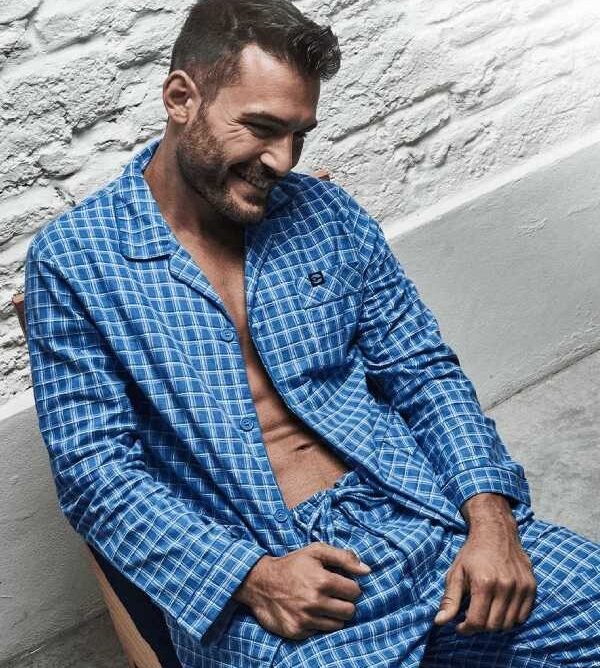 pijama de algodón frisado