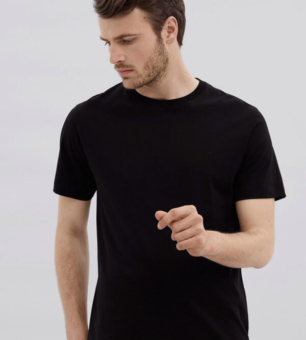 Remera de Algodón Corta - Escote Redondo