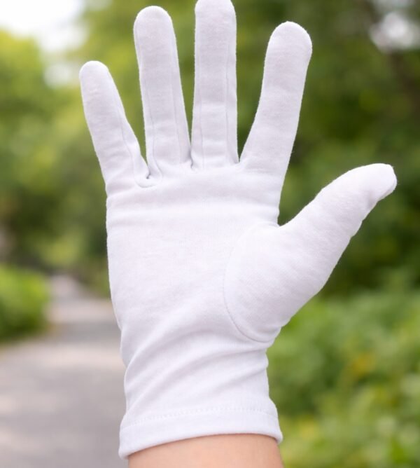 Guantes Blancos Unisex de Algodón